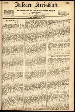 Ausgabe vom Mittwoch, den 10. Juni 1874.