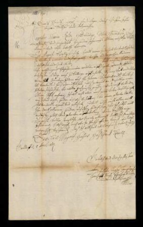 Aufnahmegesuch des Wilhelm Leyser [Lyser], Pfarrer und Superintendent zu Gaildorf, 1651.