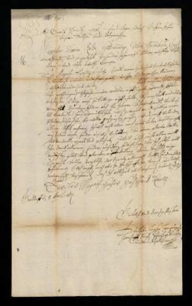 Aufnahmegesuch des Wilhelm Leyser [Lyser], Pfarrer und Superintendent zu Gaildorf, 1651.