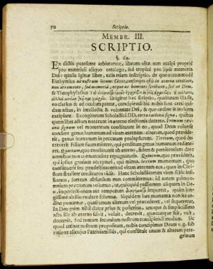 Membr. III. Scriptio.