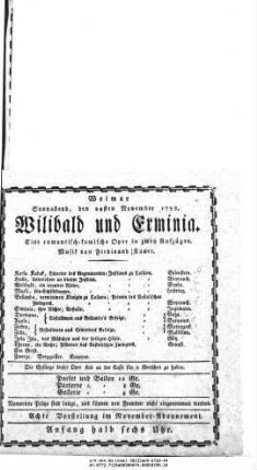 Wilibald und Erminia