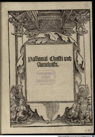 Passional Christi und Antichristi : (mit Holzschritten von Lucas Cranach; Text von Melanchthon)