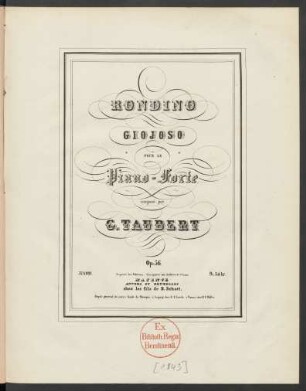 Rondino Giojoso pour le Piano-Forte Op. 56