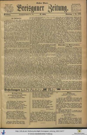 01.05.1892 (Erstes Blatt)