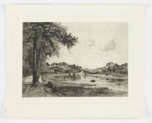Blick auf Hennebont (Morbihan)
