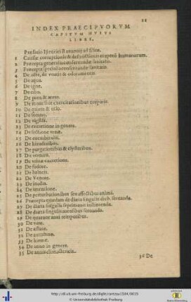 Index Praecipuorum Capitum Huius Libri.