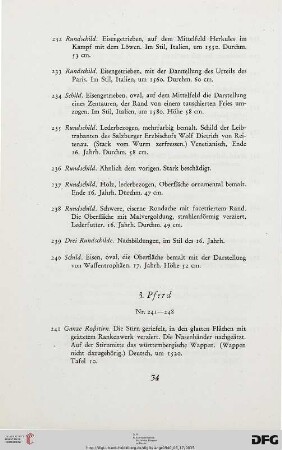 3. Pferd (Nr. 241-248)