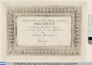 Unterschiedlich Prospect, Titelblatt