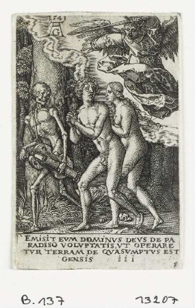 Vertreibung aus dem Paradies, Blatt 3 der Folge "Macht des Todes"