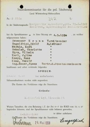 Schneider, Margarethe