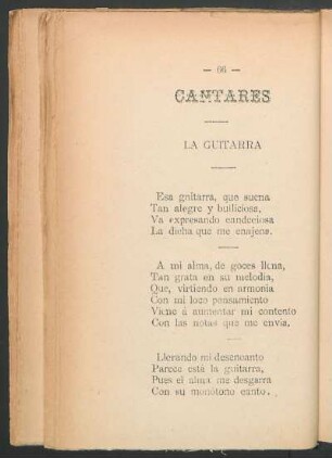 La guitarra : Cantares