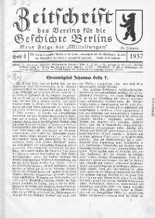 Ehrenmitglied Johannes Bolte