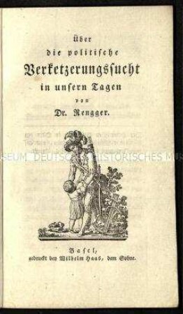 Politische Schrift zur Verketzerungssucht