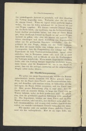 Die Oberflächenspannung