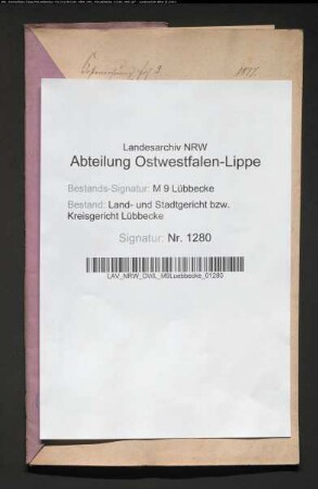 Erblasser: Schwarze, Friedrich; Erblasser: Schwarze, Marie Grete Louise, geb. Voss: Abschluss eines Erbvertrags