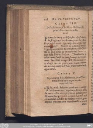 Caput V. Explicantur dicta scripturae, quae Christum Electionis negotio eximere videntur.