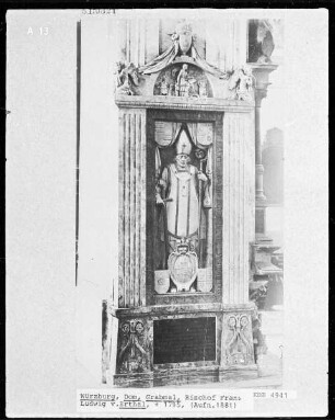 Wanddenkmal für Bischof Franz Ludwig von Erthal