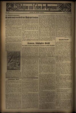 Zweite Ausgabe vom Sonntag, den 31. Mai 1936.