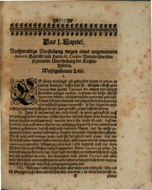 Gottfried Arnolds Endliche Vorstellung seiner Lehre und Bekäntniß auff Hrn D. Veiels, seines Censoris und M. Corvini Anklagen : Mit dem Entschluß, niemanden mehr zu antworten und die Kirchen-Historie selbst zu emendiren