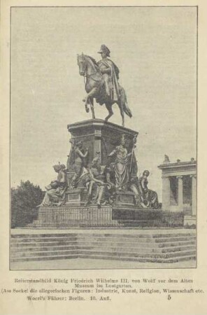 Reiterstandbild König Friedrich Wilhelms III. von Wolff vor dem Alten Museum im Lustgarten