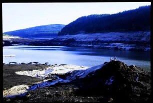 Schluchsee: der leere Schluchsee, Ortsteil in Richtung Seebrugg des Restsees