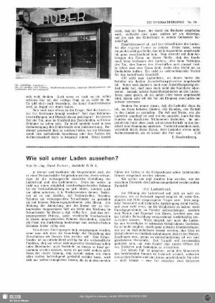 Wie soll unser Laden aussehen?