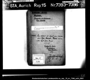 Der Vorschlag eines Weges von Aurich nach Wiesens an den Ems-Jade-Kanal