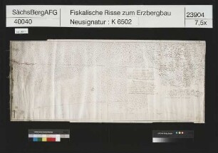 Katharina Stolln und Junge Katharina Stolln bei Lindenau (Schneeberg), Verhalten des Kalten Baches zu der Sohle des Katharina Stolln beim 9. Lichtloch