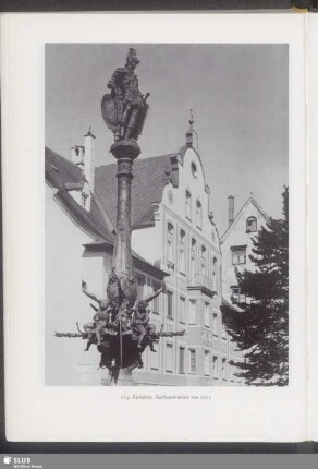 Kempten, Rathausbrunnen von 1601