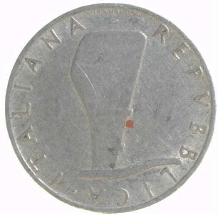 Münze, 5 Lire, 1954