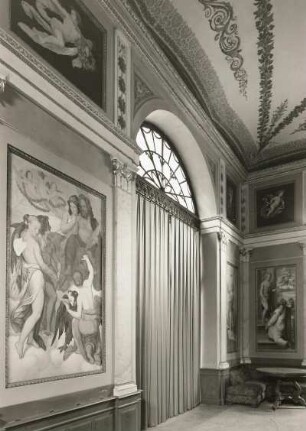 Amor und Psyche (Zyklus) : Amor und Psyche (Zyklus). Fresko (1838; M. von Schwind, L. Schulz). Gartenpavillon des Schlosses Rüdigsdorf