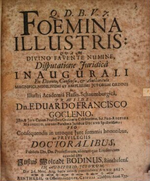 Foemina illustris