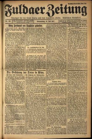 Ausgabe vom Donnerstag, den 21. Juli 1927.