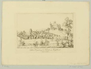 Schloss Voigtsberg (früher Burg Voigtsberg) in Oelsnitz-Voigtsberg im Vogtland, aus südwestlicher Richtung