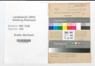 Entnazifizierung Bernhard Budde , geb. 21.07.1905 (Angestellter)