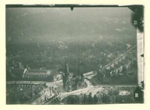 Luftaufnahme: Berlin-Charlottenburg, Gedächtniskirche mit Kurfürstendamm und dem Zoo