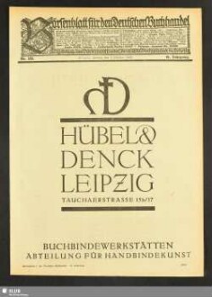 Börsenblatt für den deutschen Buchhandel : bbb ; Fachzeitschr. für Verlagswesen u. Buchhandel