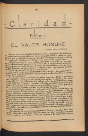 El valor hombre