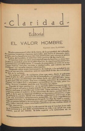 El valor hombre