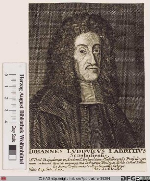 Bildnis Johann Ludwig Fabricius (Fabritius)
