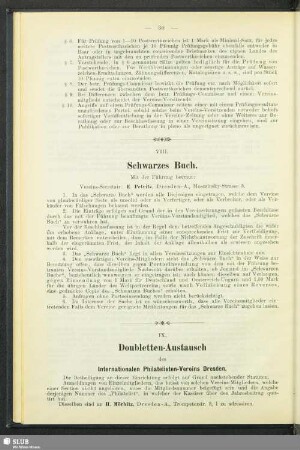 VIII. Schwarzes Buch