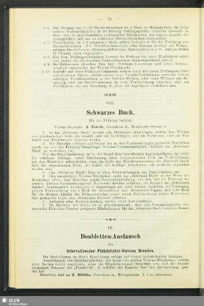 VIII. Schwarzes Buch