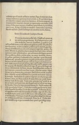 Sermo Secundus de Contemptu Mundi.