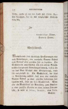 [29.] Wechselbriefe. - [32.] Von Promemorien.