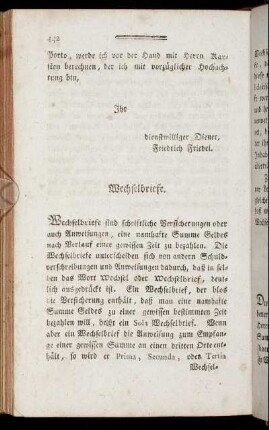 [29.] Wechselbriefe. - [32.] Von Promemorien.