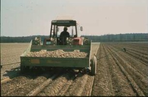 Fotografie: Pflanztechnik, Kartoffel, Kartoffellegemaschine