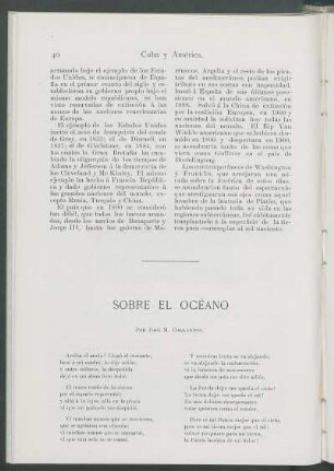 Sobre el Océano [Poesía]