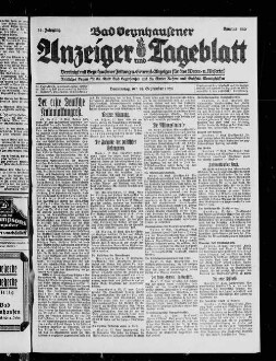 Bad Oeynhausener Anzeiger und Tageblatt. 1912-1934