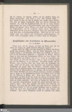Freundschaften und Feindschaften im Pflanzenleben
