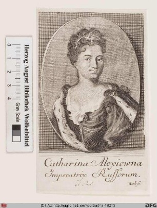 Bildnis Katharina (Jekaterina) I., Kaiserin von Russland (reg. 1725-27)
